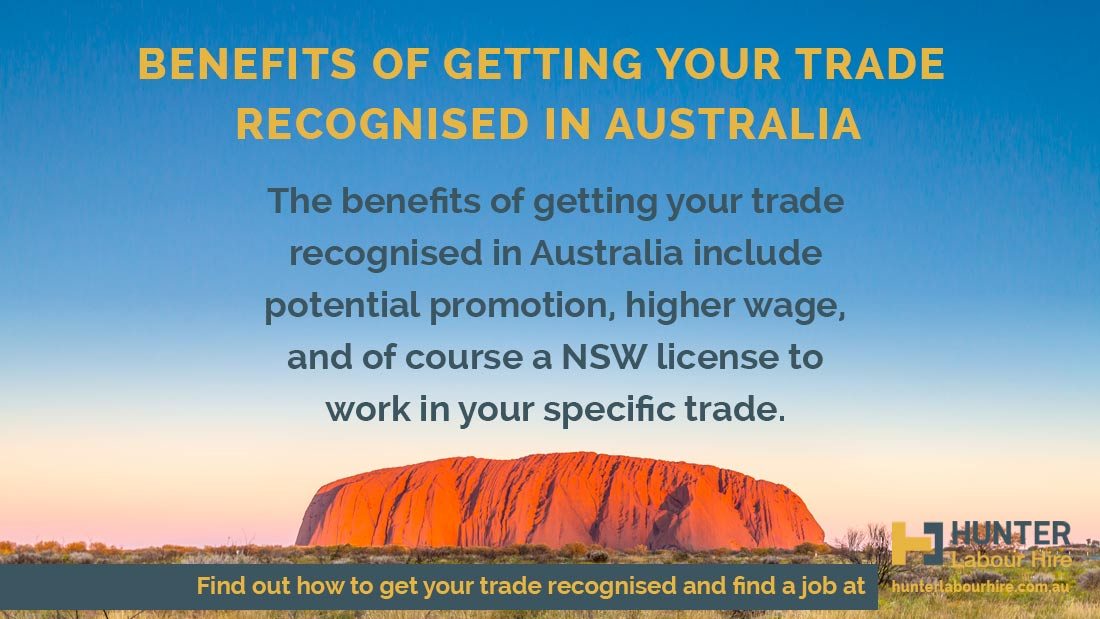 Getting trade recognised in Australia - Benefits of recognised trade