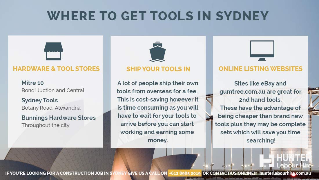 Where to get tools in Sydney - Labour Hire Tips