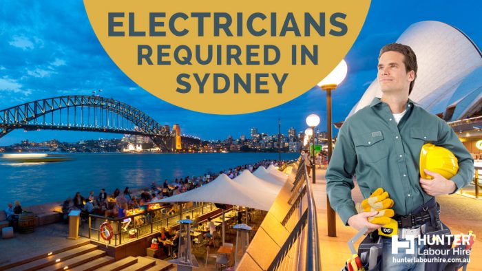 Electricians Required in Sydney - Hunter Labour Hire