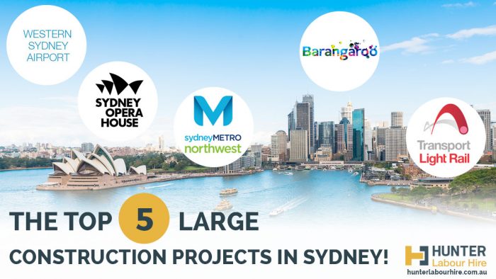 The Top 5 Large Construction Projects in Sydney - Hunter Labour Hire