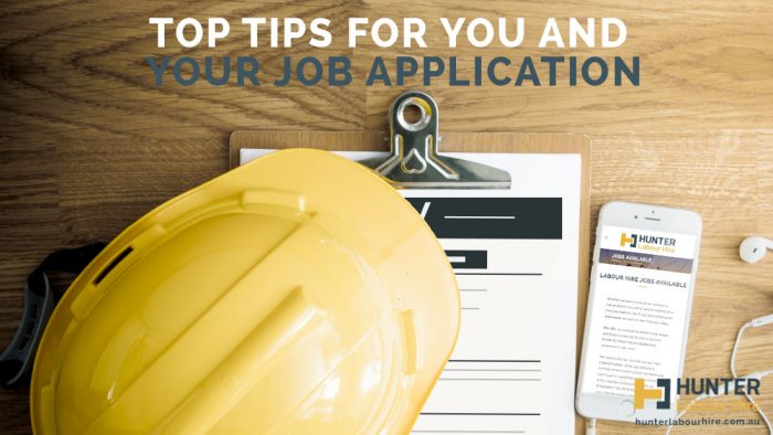 Tips for Job Applications - Hunter Labour Hire Sydney