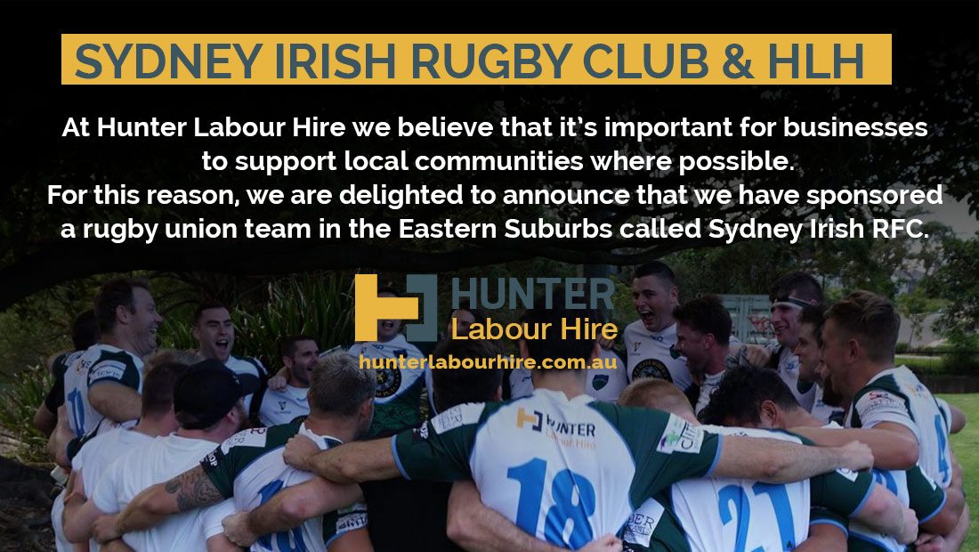 Sydney Irish RFC Sponsor Hunter Labour Hire