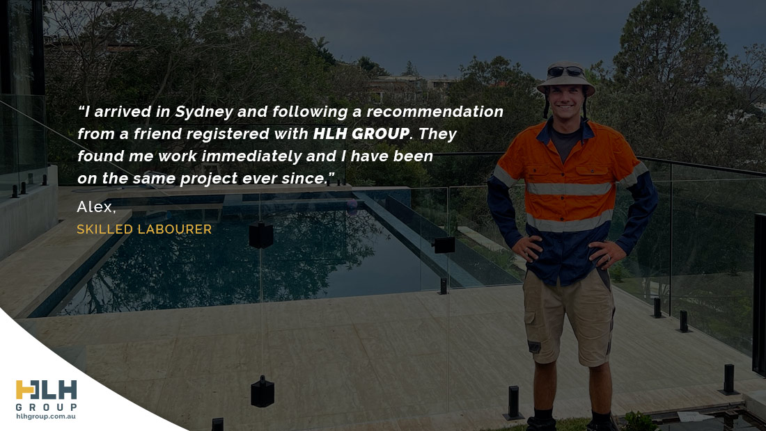 Testimonial HLH Group - Labour Hire Sydney