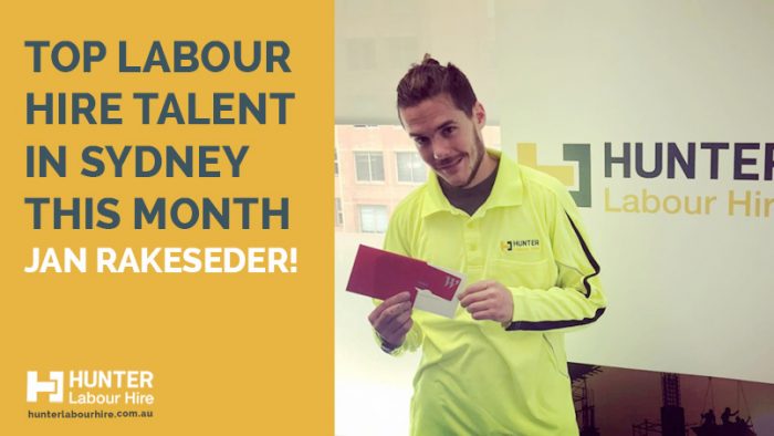 Top Labour Hire Talent in Sydney This Month - Jan Rakeseder - Hunter Labour Hire