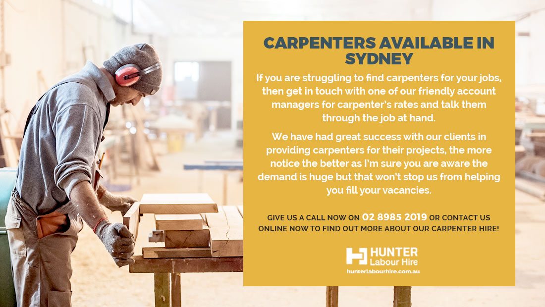 Carpenter Jobs in Sydney - Hunter Labour Hire