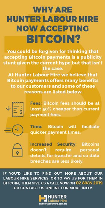 Labour Hire Company Accepting Cryptocurrency Payments - Hunter Labour Hire