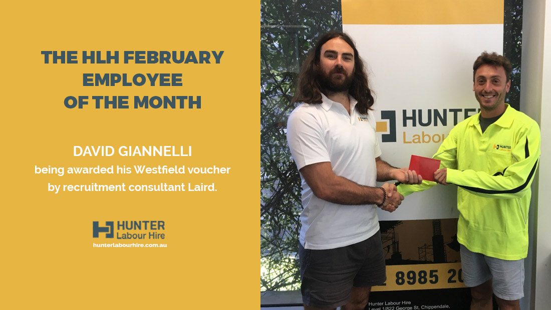 Employee of the Month - February - David Giannelli