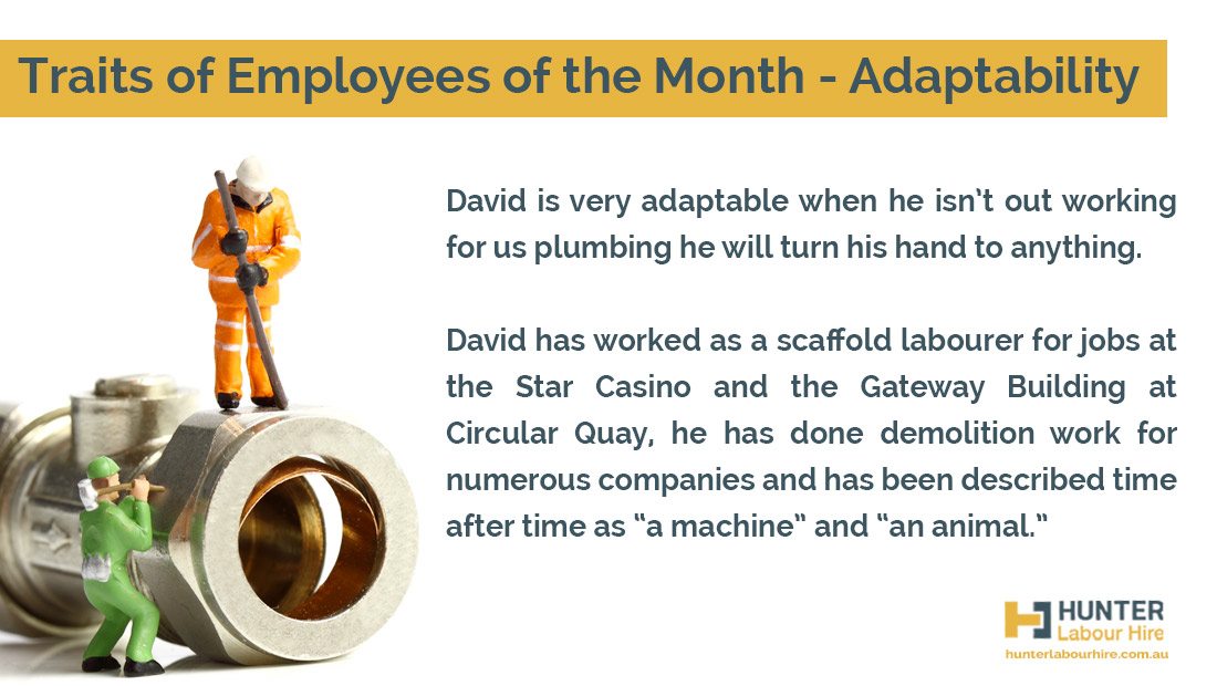 Traits of Employees of the Month - Hunter Labour Hire