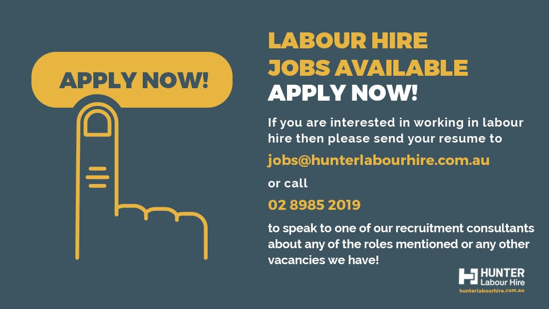 Labour Hire & Construction Jobs in Sydney Now - Hunter Labour Hire