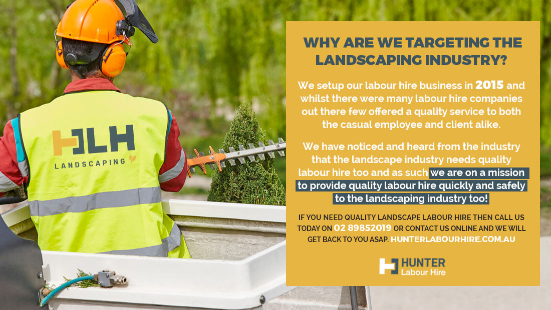 Landscaping Labour Hire Sydney from Hunter Labour Hire