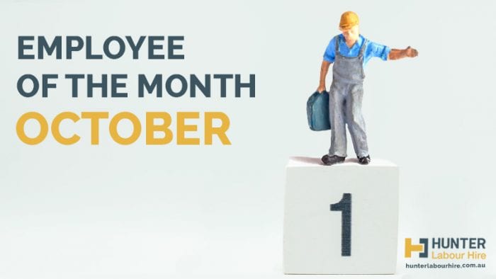 Hunter Labour Hire - Employee of the Month - October
