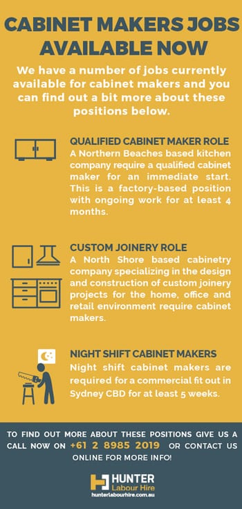 Cabinet Maker Jobs In Sydney Available Now Hunter Labour Hire