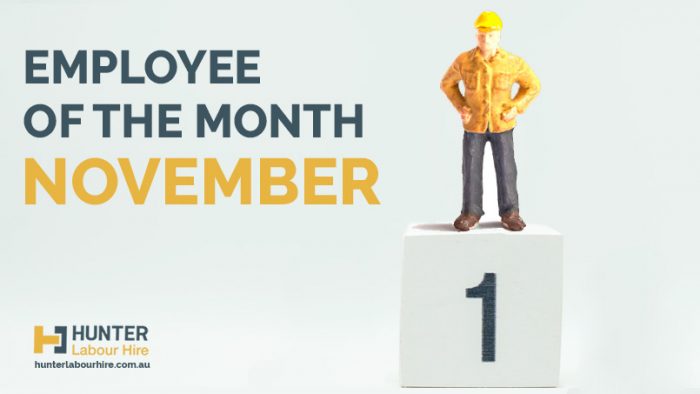 Employee of the Month - November - Hunter Labour Hire Sydney