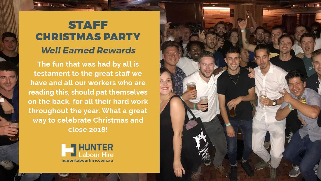 Hunter Labour Hire Staff Christmas Party 2018