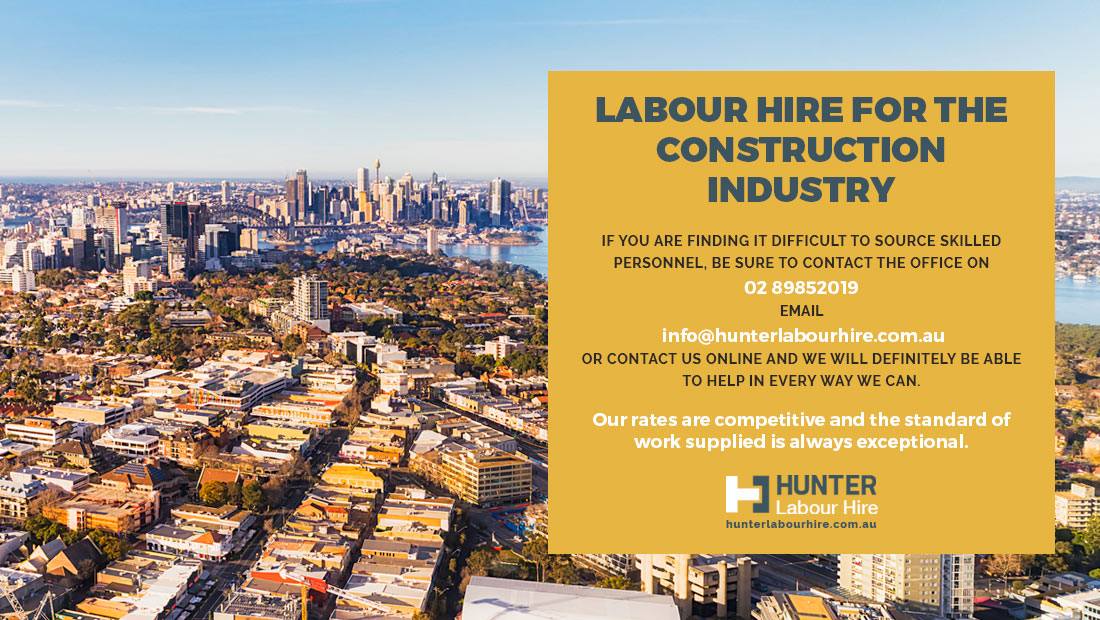 Labour Hire for Sydney Construction Industry - Hunter Labour Hire