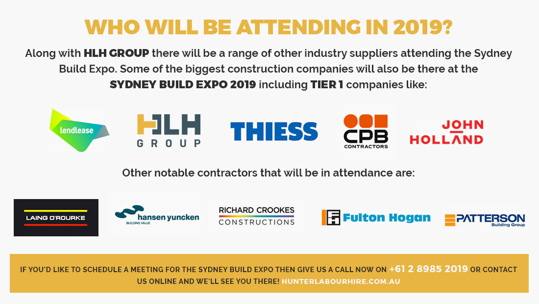 Sydney Build Expo 2019 Exhibitors - Hunter Labour Hire