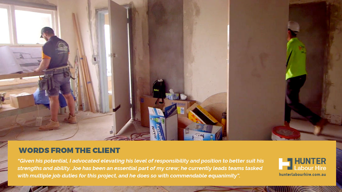 Joe Kellock Client Review - Labour Hire Construction - Sydney