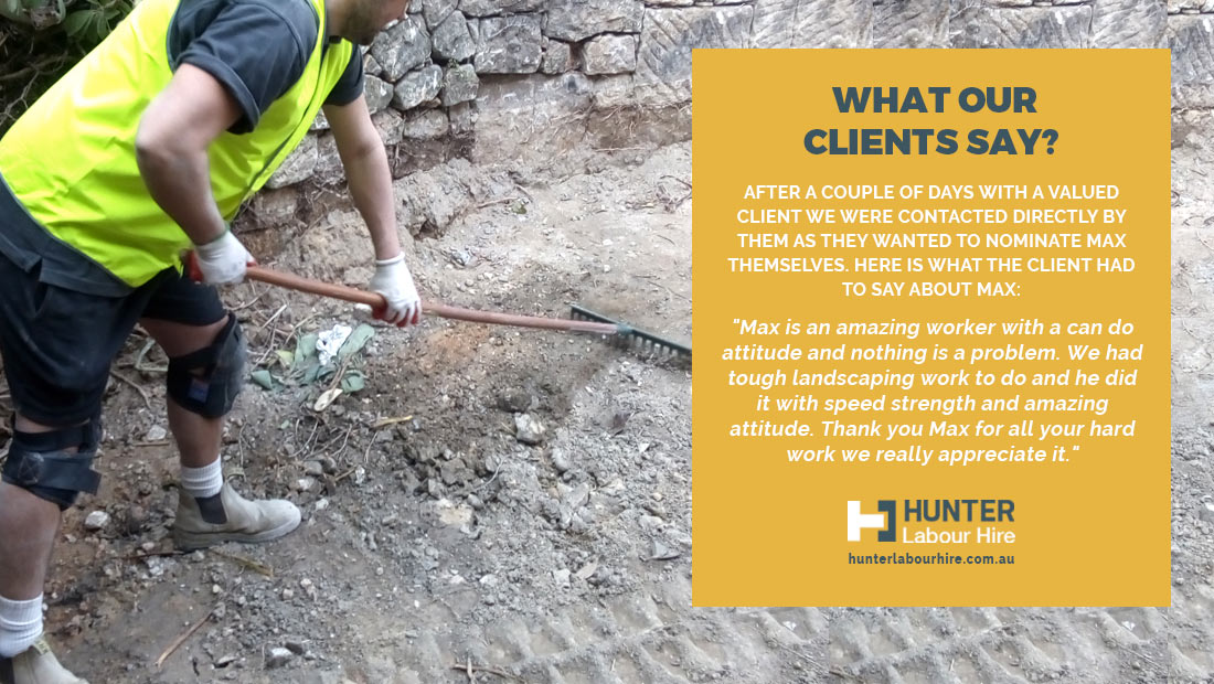 Maxime Barrera - Client Testimonial - Hunter Labour Hire