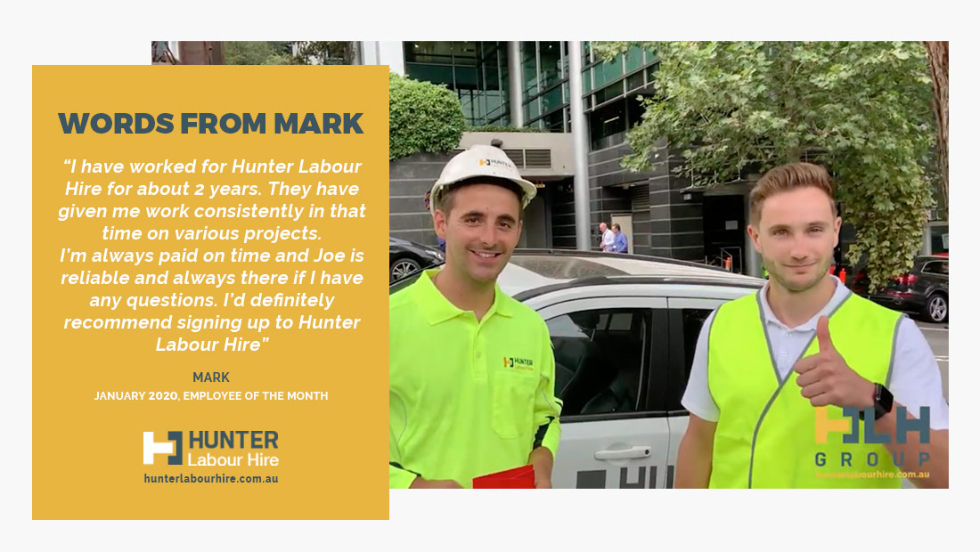 Employee of the Month - Mark Pye - HLH Group Sydney