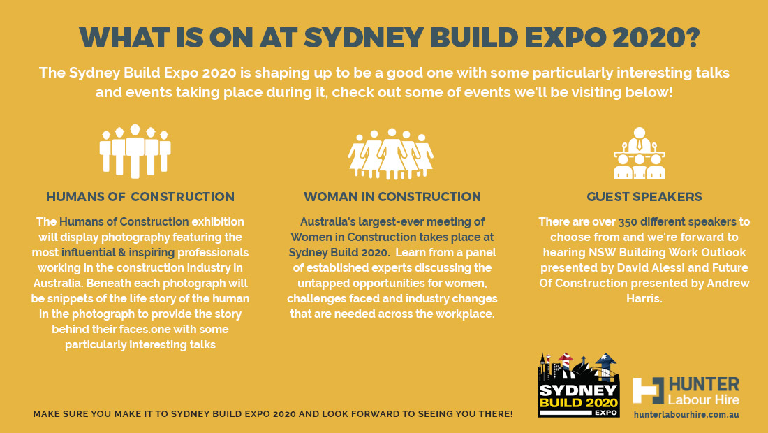 Events at the Sydney Build Expo 2020 - Events - Hunter Labour Hire