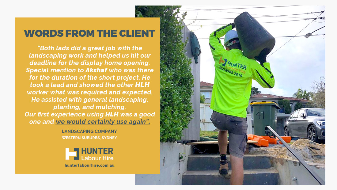 HLH Group - Hunter Labour Hire - Employee of the Month Sydney