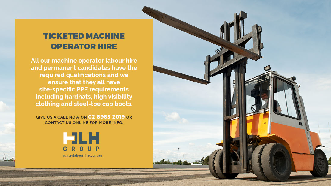 Ticketed Machine Operator Hire Sydney - HLH Group