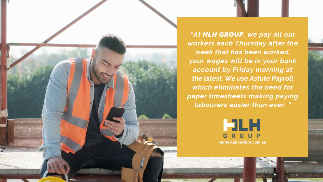 Payment Labour Wages HLH Group - Sydney