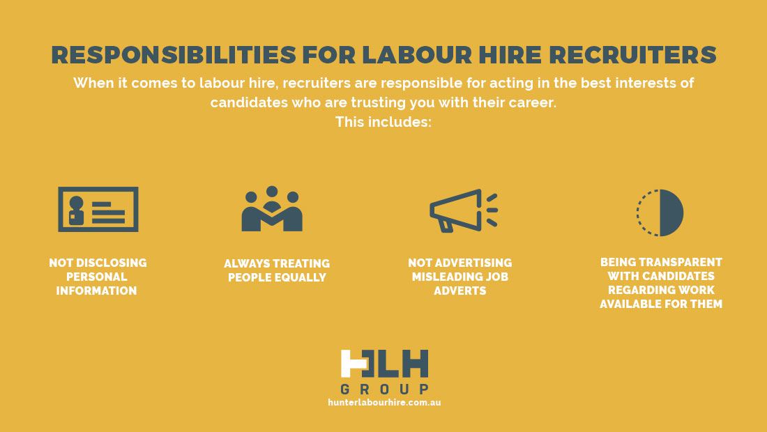 Responsibilities Labour Hire Recruiters - HLH Group