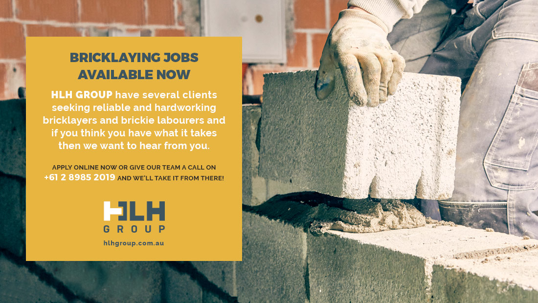 Bricklaying Jobs Available Sydney - HLH Group
