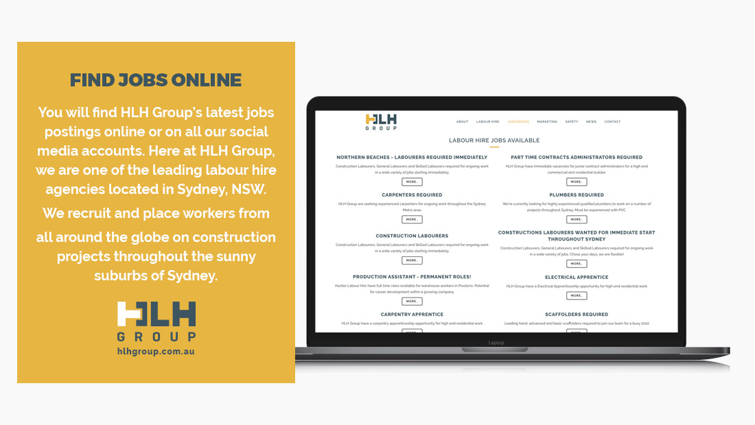 Find Construction Jobs Online Sydney - HLH Group