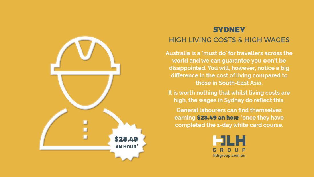 Sydney - High Living Costs - High Wages - Labour Hire