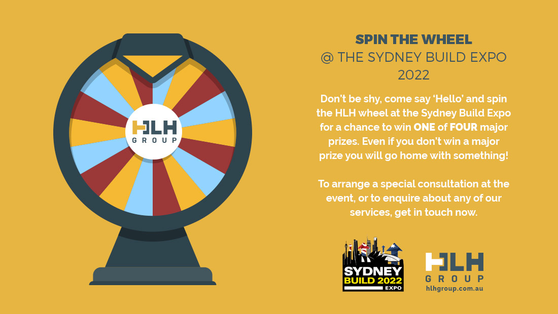 Sydney Build Expo 2022 - Spin the Wheel - HLH Group