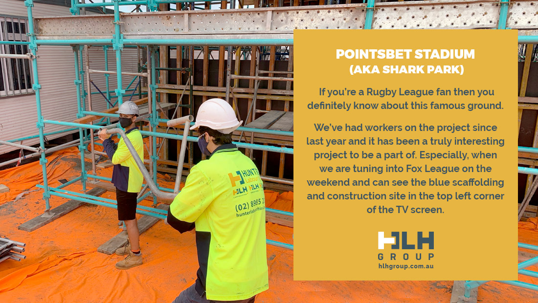 PointsBet Stadium Construction Project Sydney - HLH Labour Hire