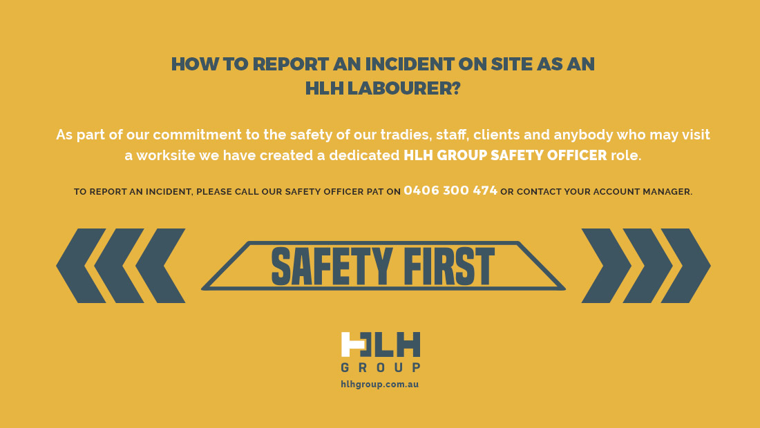 Report Incident Construction Site - HLH Group Sydney
