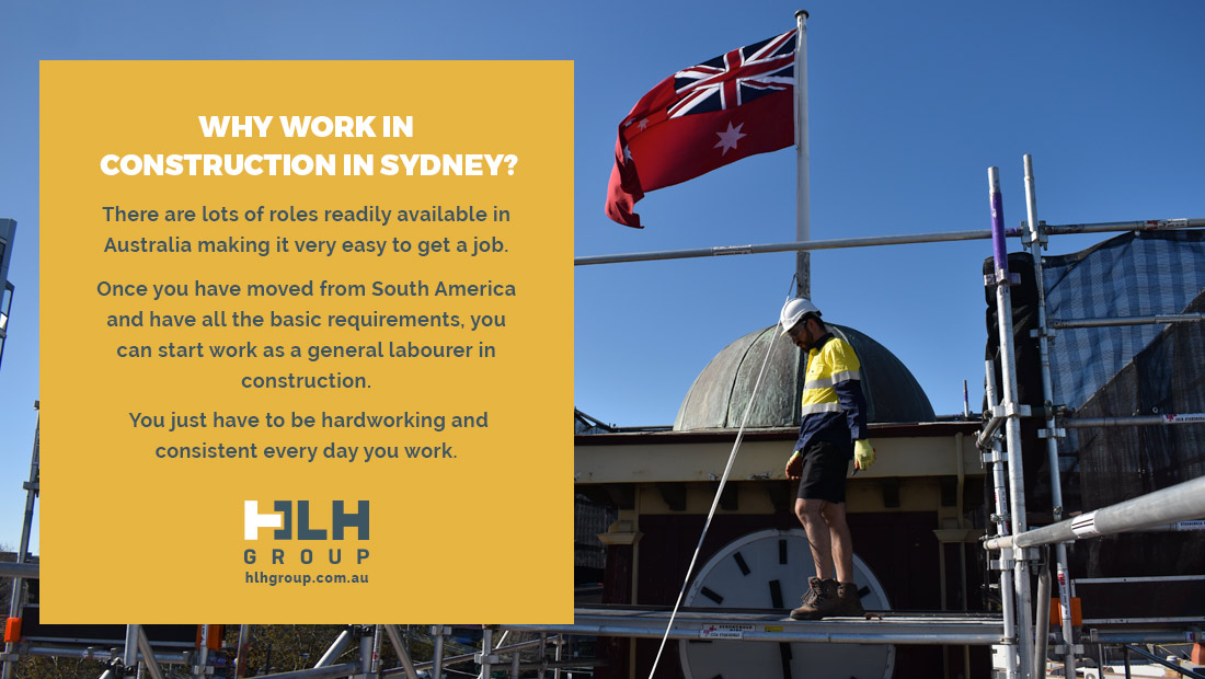 Work Construction Sydney - South America Workers - HLH Group