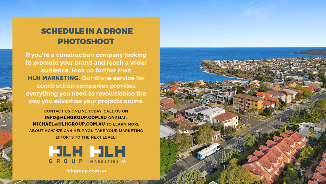 Schedule Drone Photoshop Construction Site Sydney - HLH Marketing