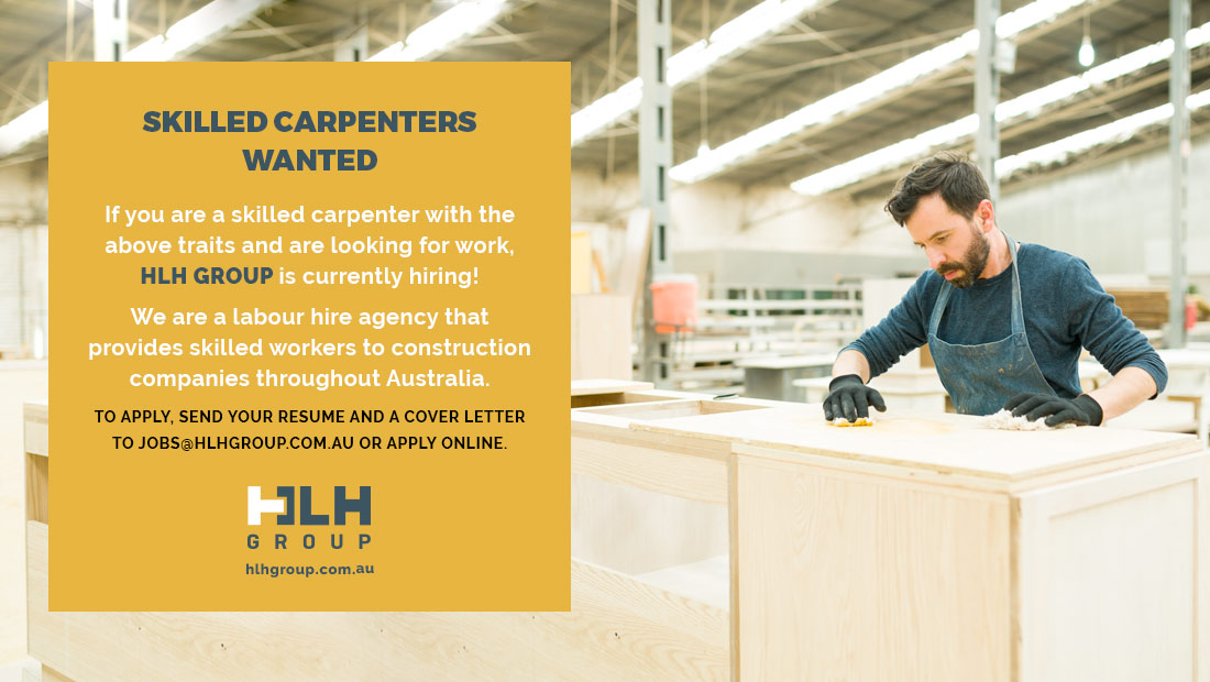 Skilled Carpenters Wanted Sydney - Hunter Labour Hire
