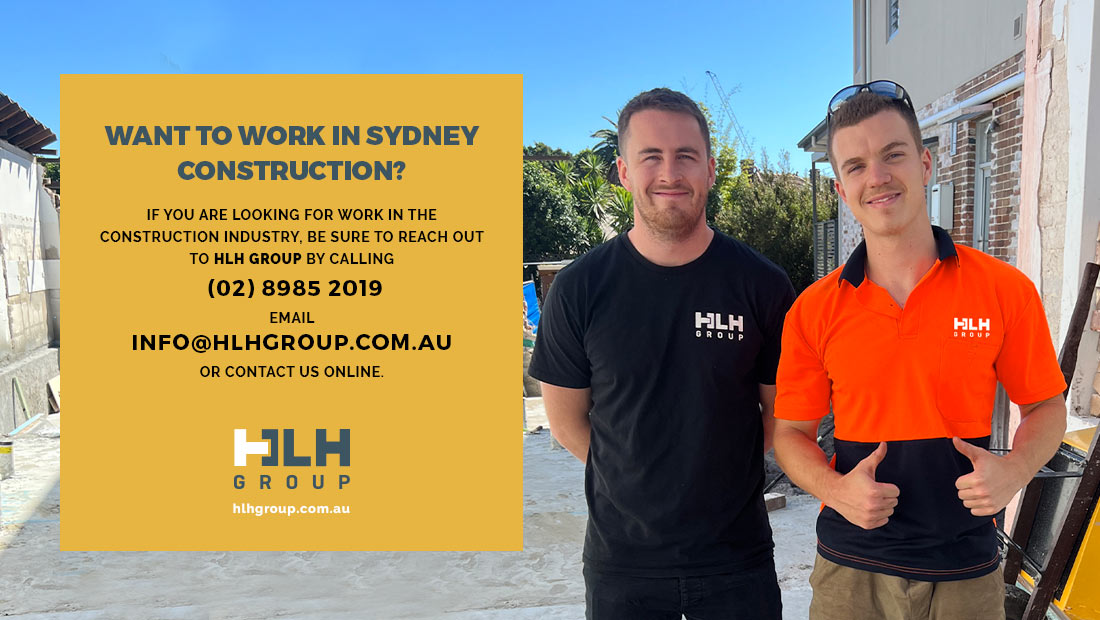 Want to Work Sydney Construction - HLH Group