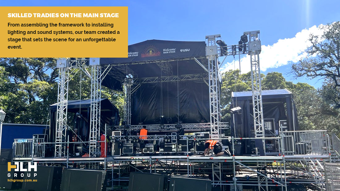 Skilled Tradies On The Main Stage - HLH Group Sydney