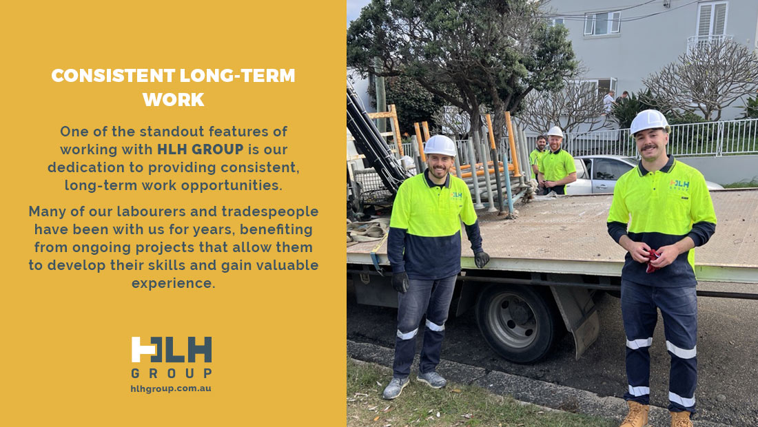 Consistent Long-Term Work Sydney Construction - HLH Group