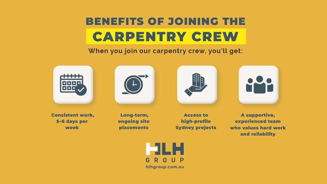 Benefits of Joining the Carpentry Crew Sydney - HLH Group