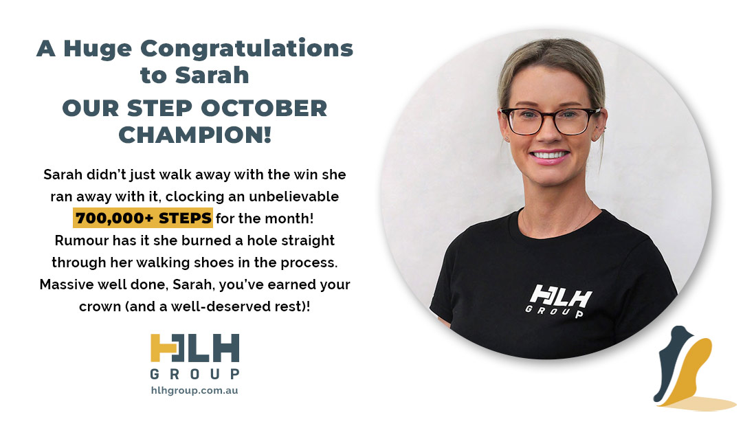 Step October Challenge - HLH Group Labour Hire - Sarah Bennett