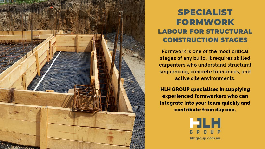 Specialist Formwork Labour for Structural Construction Stages