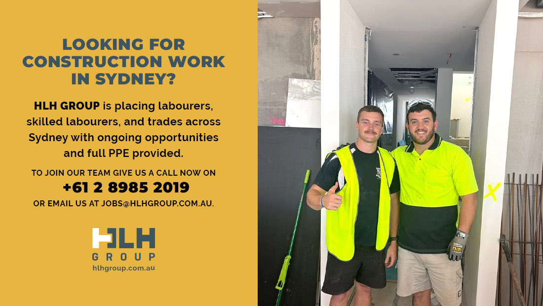 Looking for Construction Work in Sydney - HLH Group