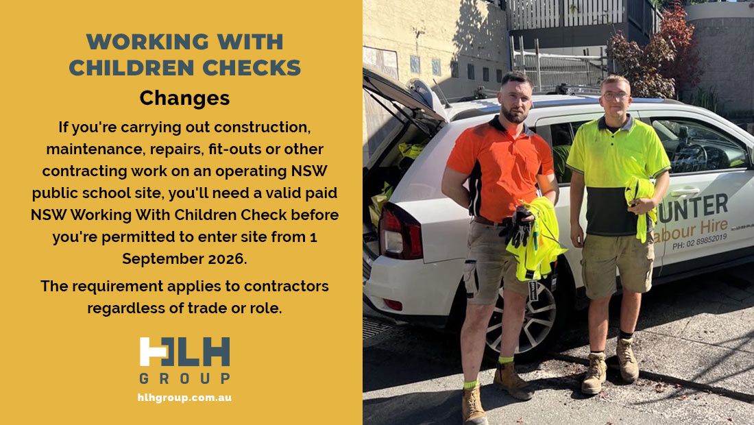 Working With Children Checks - HLH Group Sydney