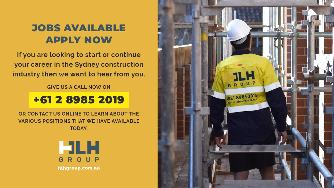 Jobs Available Construction Sydney - Apply Now